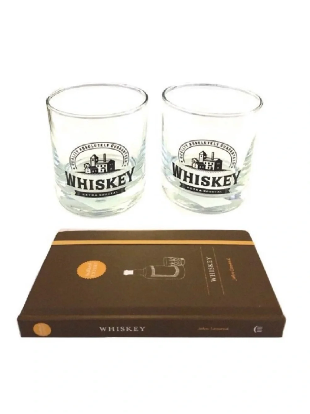 🆕 Two Whiskey Glasses & Master of Malt Guide SET